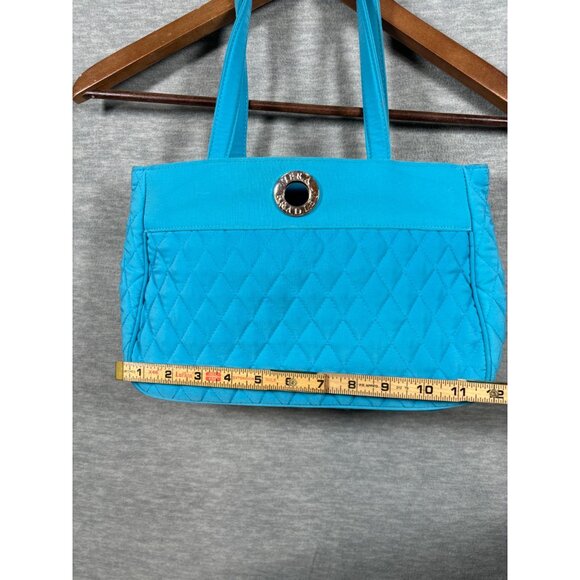 Vera Bradley Quilted Blue Tote Bag & Wallet Set Purse - Picture 16 of 16